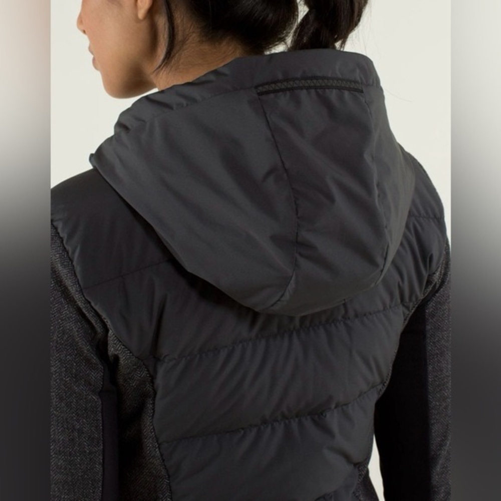 Lululemon Fluff Off Pullover Black/Heathered Herringbone Heathered Black, Size 4 - Picture 5 of 9